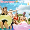 ShinyRelief 6 Pcs Inflatable Pool Floats 32''Macaron Swim Inner Tube