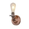Loxton Lighting - Metal Plated Vintage Wall Sconce with on/Off