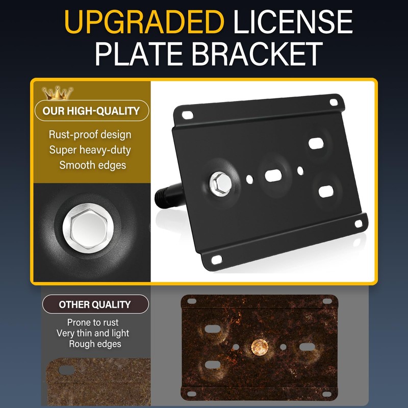 Anti-Theft License Plate Holder Compatible with Volkswagen Arteon 2019-2023, Volkswagen
