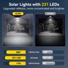 TECKNET 231 LED Solar Motion Lights Outdoor Waterproof, 4 Pack
