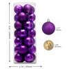 AUXO-FUN - Esfera de Navidad de 4 cm, 28 quilates,