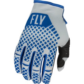 Fly Racing 376-411YS Youth Kinetic Gloves Blue/Light Grey Ys