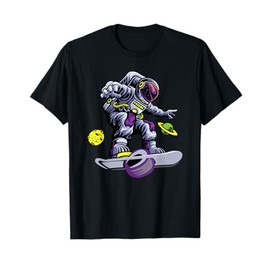 Skating astronaut on onewheel skateboard T-Shirt