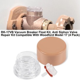 yourour youour RK-17VB Vacuum Breaker Float Kit, Freezeless Anti-Siphon Wall Faucet Repair Kit, Anti Siphon Valve Repair Kit, Compatible with Woodford Model 17 (4 Pack)