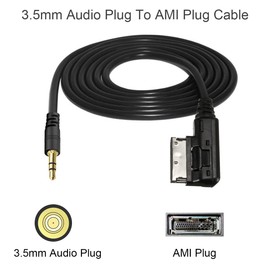 DKARDU AMI MDI MMI AUX Cable para adaptador de interfaz de audio y música, conector de 3,5 mm para VW para enchufe A3/A4/A5/A6/A8/Q5/Q7/R8/TT