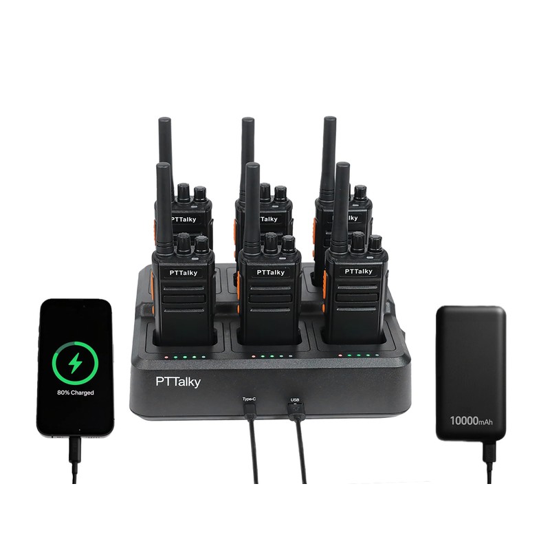 FR1 Walkie Talkies Long Range Rechargeable Two Way Radios with