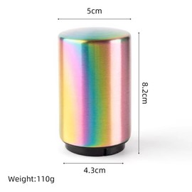 Premium Stainless Steel Automatic Beer Bottle Opener Push Down Metal Magnetic Beer Cap Catcher (Gold)