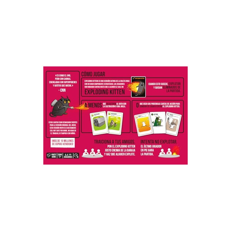 Exploding Kittens NSFW Cat Lovers & Explosions Card Game 17+