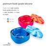 LunchBots Silicone Bowl for Kids, Stackable Nesting Bowl Set of