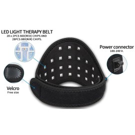 DGYAO Cordless Red Light Therapy Neck Device  Deep Muscle Soothingcolor: Black