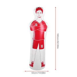 Socobeta Football Practice Tumbler, Tumbler Dummy Mannequin Shield Dummies Inflatable Football Training Dummy for Boxing Punching Bag for Dribbling Wall(red)