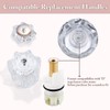 Shower Knob Replacement Set 2 Piece, Shower Handle Faucet Replacement