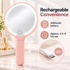 LED Makeup Mirror with Magnification – Rechargeable Lighted Vanity Mirror