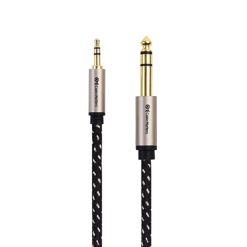 Cable Matters Premium Braided 3.5mm to 1/4 Inch Audio Cable