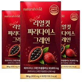 Natural Vivid Paradise Grain Grain Burning On 20x concentrated 6 Paradol 60 tablets, 3 units / 파라다이스 그래인 그레인 버닝온 20배 농축 6파라돌 60정, 3개