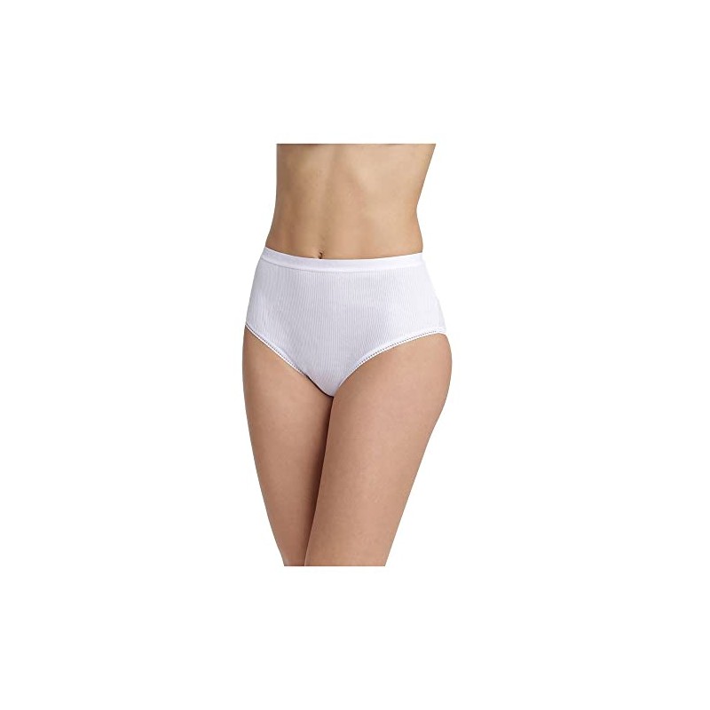 Dim Women's Slip maxi pur coton 2+1 Gtt (3473)Brief, White