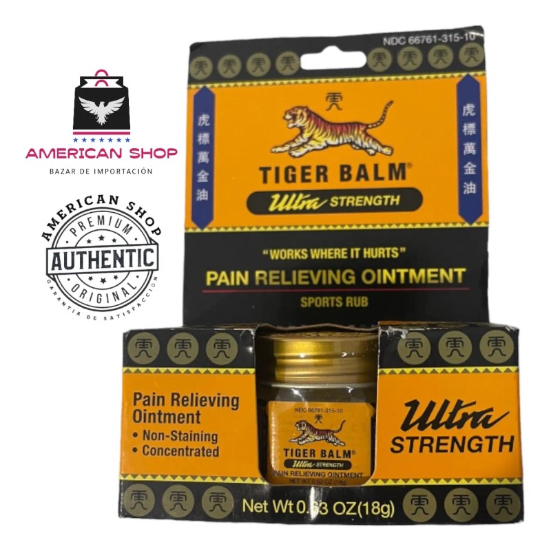 Pomada Contra Dolor Tiger Balm Ultra Strength, Alivia Dolor
