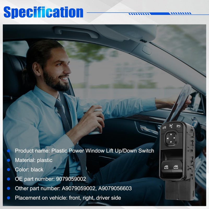 Power Window Switch fit for Sprinter 3500 XD 2018-2021|Direct Fit,ABS