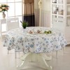XUNQUCOM 150CM Round Hotel Tablecloth Pure Color Restaurant Tablecloth Polyester