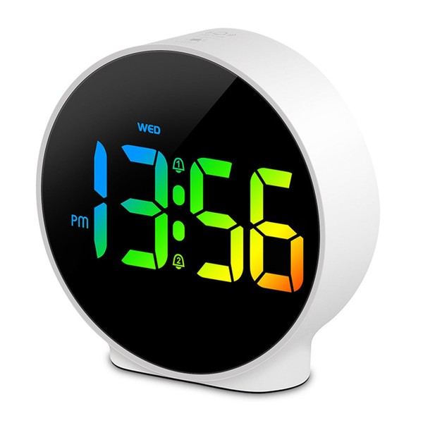Digital Alarm Clock for Bedroom, 4 Inch, Creative LED Alarm