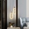 zhllmq Pendant Lighting for Kitchen Island LED Dimmable Modern Gold