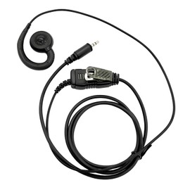 JUYODE C-Ring Walkie Talkie Earpiece with Mic Compatible with Protalk PKT23 PKT-23 Series Radios Ear Piece 3.5 mm Single Pin Jack Replacement for KHS-34 Headset