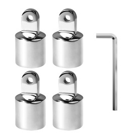 METRAXION Stainless Steel 316 Bimini Top Eye End Cap 7/8,1 inch,1-1/4 inch Marine Grade Heavy Duty Bimini Top Parts for Boats with L Shape Hex Key (1 inch - 4 Pack)