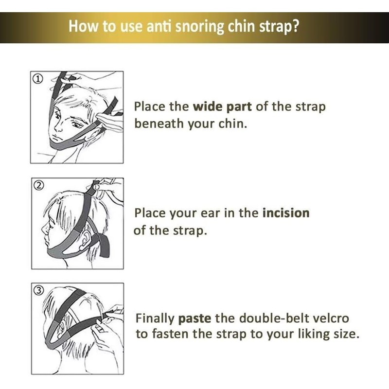 Chin Strap for Cpap Users -Comfortable Chin Strap for Men