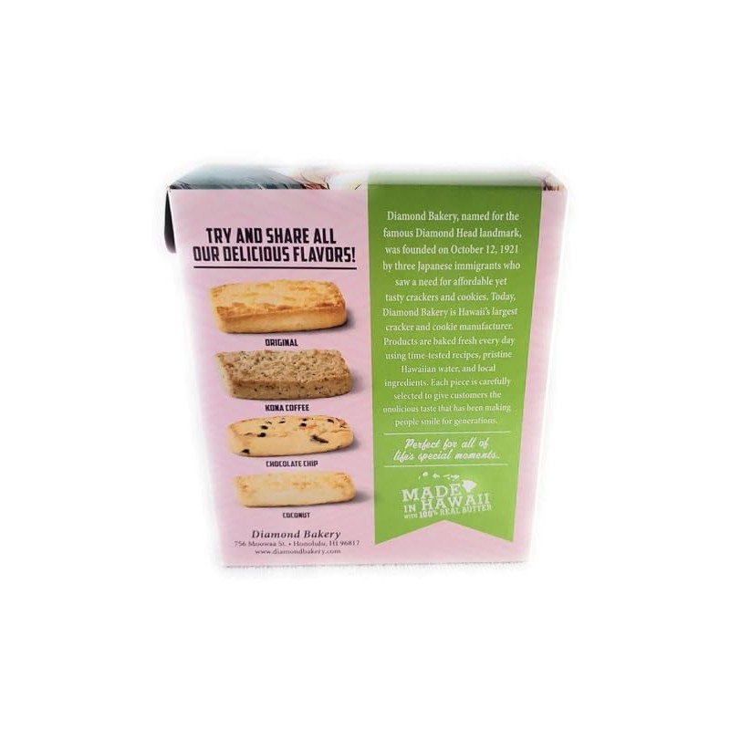 Diamond Bakery Chocolate Chip Hawaiian Macadamia Nut Shortbread Cookies 4.4