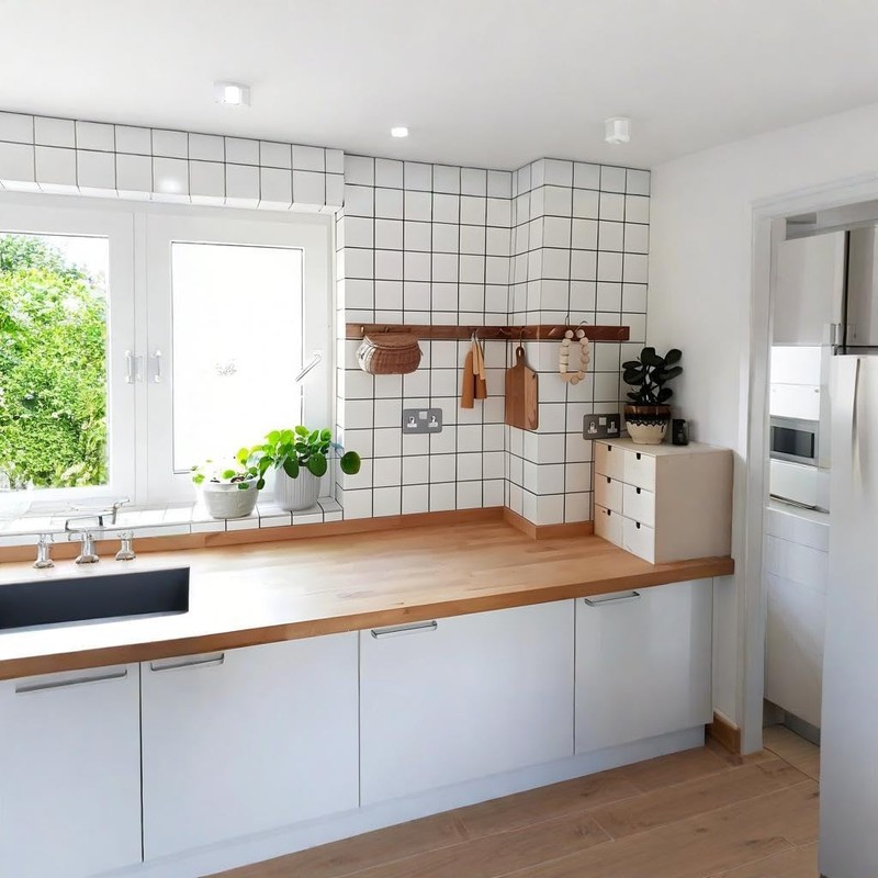 YMKEVN White Subway Tile Stick on Backsplash for Kitchen and