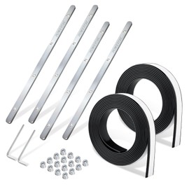 POWERTEC Track Saw Guide Rail Accessory Kit for Festool, Makita and DeWalt, Includes 2PK 118" Guide Rail Splinter Guard Replacement Strip and Set of 4 Guide Rail Connectors (72049)