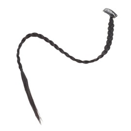 NOLITOY 4pcs Wig Braid Rat Tail Extension Hairline Powder Braid Hair Extension Silk Hair Ties Curly Hair Products Hair Extensions for Braiding Hair Accessories Braids High Temperature Wire