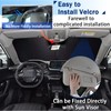 SHAOHAO Peugeot 2008 e-2008 2014-2019 Sun Visor Silver Coated Fabric