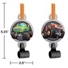 Creative Converting Monster Truck Party Blowers, 8 ct, 2.5" x