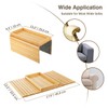 Kssiaz Bamboo Sofa Tray Table for Couch,Couch Arm Tray, Sofa