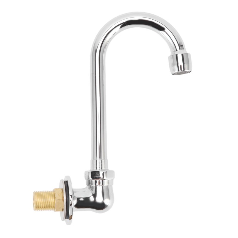 Foot Pedal Faucet Stainless Steel G1/2 Thread Wall Mounted Knee