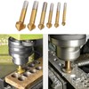 KEWAYO 3 Flute 90 Degree HSS Chamfering Tool Bit Countersink