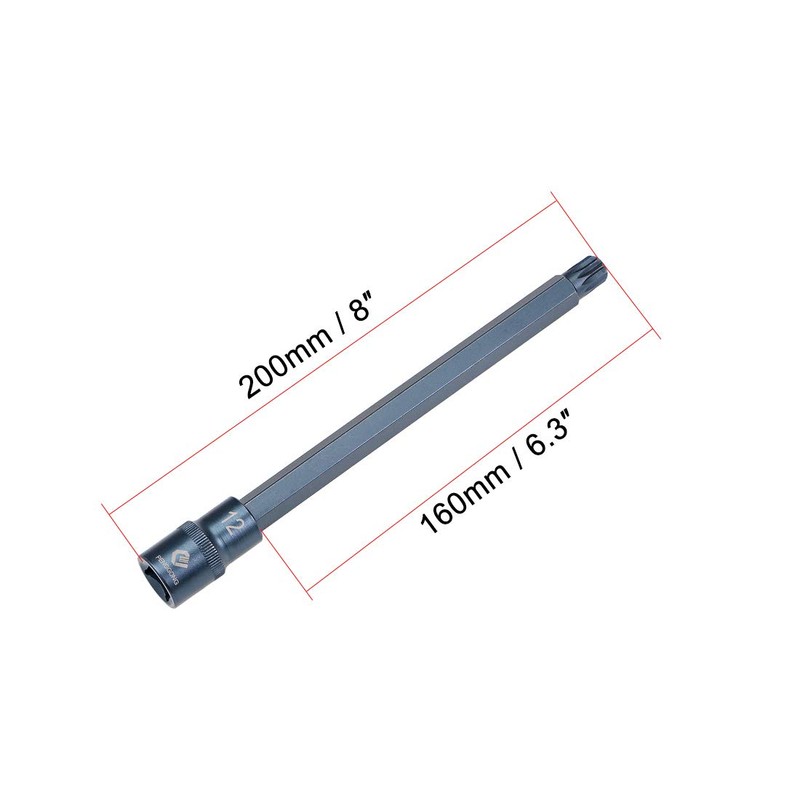sourcing map 1/2" Drive x M12 (12mm) Triple Square Spline