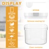 FMOACEN 27 oz Protein Powder Container with Measuring Spoon Airtight