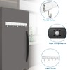 ZDDGNN Magnetic Hook with 5 Hooks for Kitchen, Living Room,