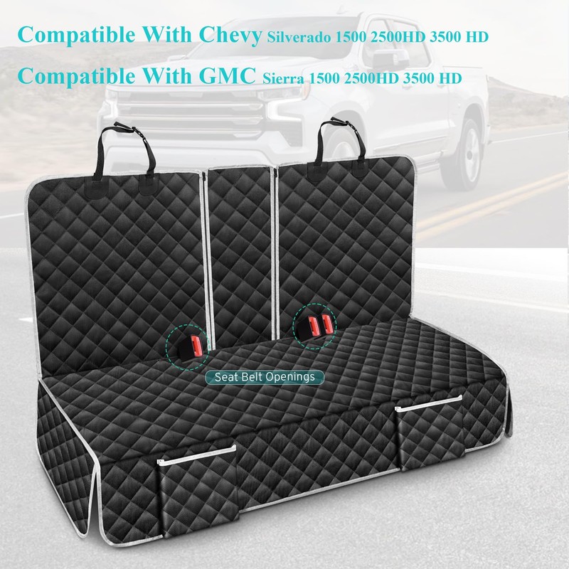 Truck Dog Seat Cover for Chevy Silverado/GMC Sierra 1500 2500