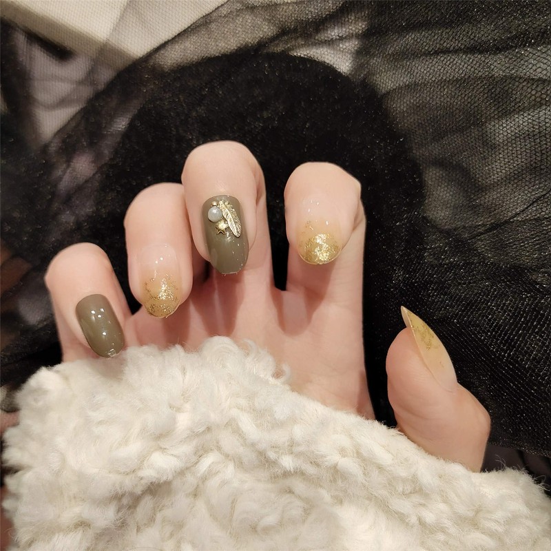 Set of 24 Summer Nail Tips Internet Popular Style Fake