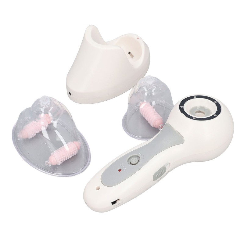 Handheld Chest Vacuum Massager Promote Vibration Improve Elasticity Electric Chest