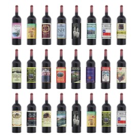 24PCS Dollhouse Miniature Wine Bottles 1:12 Scale Mini Plastic Bottles Simulation Kitchen Pretend Play Toy Model for Dollhouse Kitchen Decoration Accessories