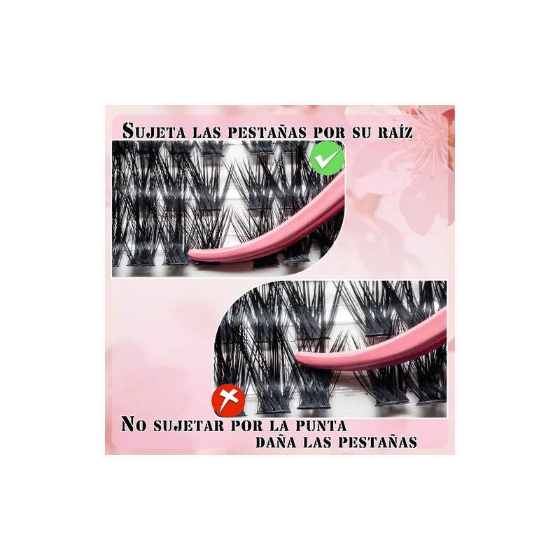 Kit Pestañas 30d Neso Mink Sintético Curva D