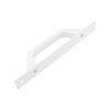 Semetall Sliding Barn Door Handles,6.9" Hole Center Pull with Screws,Aluminum,White
