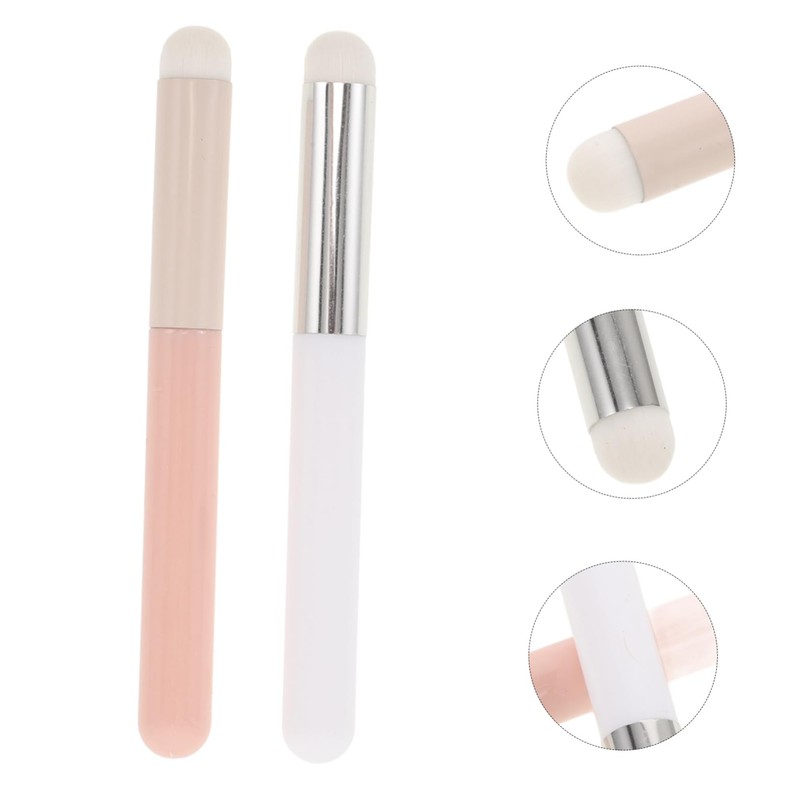 Beavorty Convenient Makeup Kit 2pcs Lip Brush Applicator Wands for