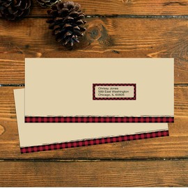 Great Papers! Buffalo Plaid Reindeer 30-Up Address Labels, 8.5" x 11" Sheet/1" x 2.625" Label, 5 Sheets/150 Labels (2019123)