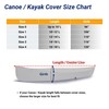 EliteShield Canoe Cover Kayak Cover; Waterproof UV Resistant Marine Grade
