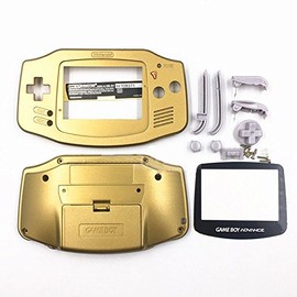 Replacement Housing Shell Case Cover Skin for Gameboy Advance GBA Console Color Gold Plastic